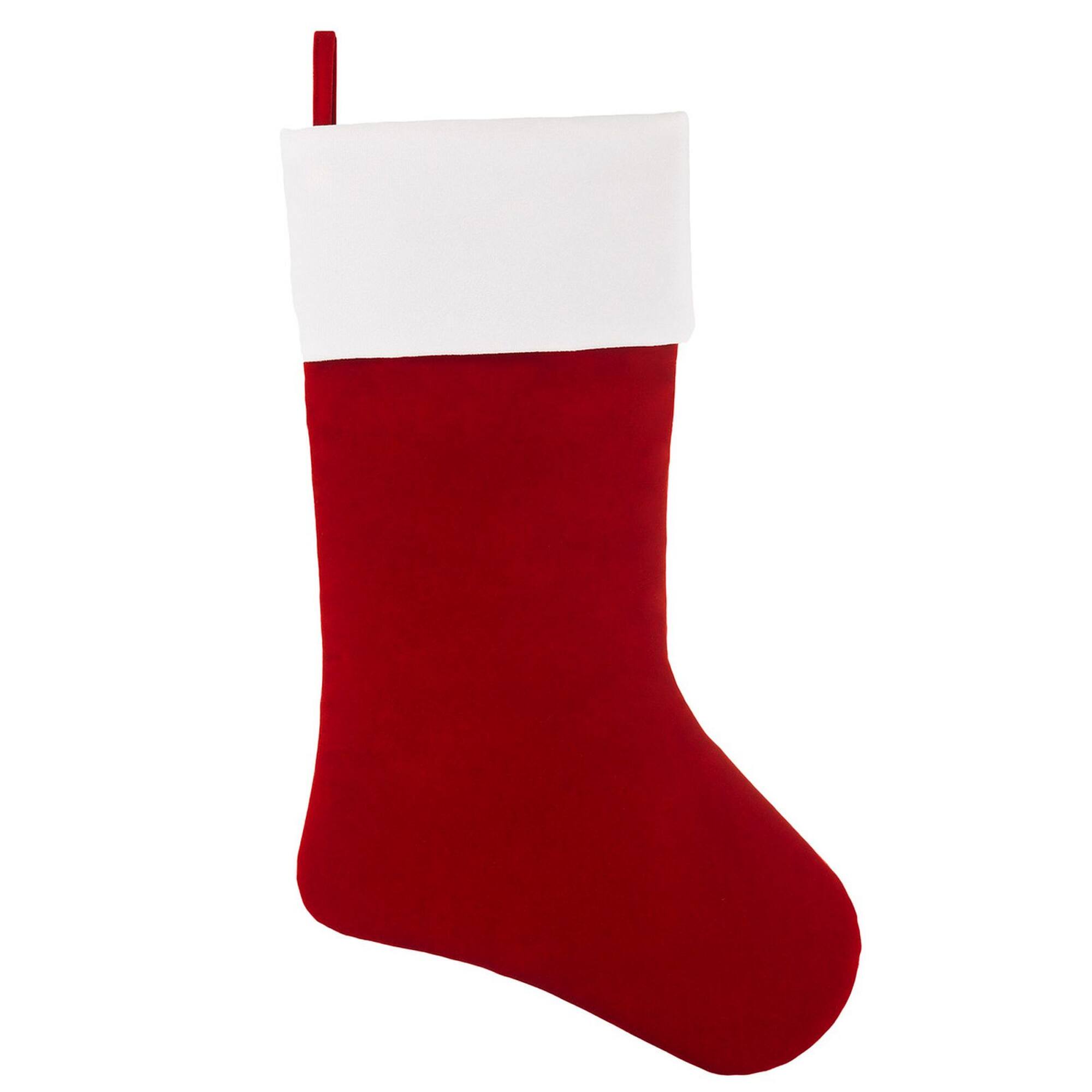 Haute Decor HangRight™ 20" Premium Red & White Stocking